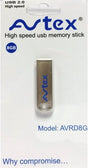 Avtex High Speed USB 2.0 Memory Stick - 8GB AVTEX