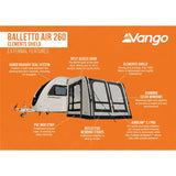 2025 Vango Balletto Air 260 Elements Shield VANGO