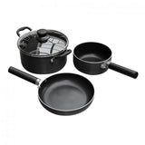 Outdoor Revolution Koga 3 Piece Induction Pan Set Blue Diamond
