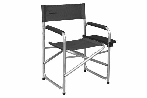 Isabella Directors Chair with side table, Dark Grey ISABELLA