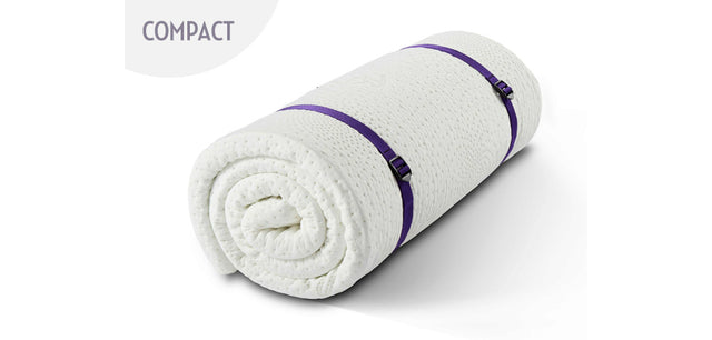 Duvalay Compact Memory Foam Travel Topper - 190cm x 66cm x 2.5cm DUVALAY