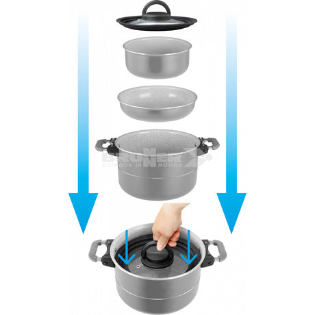 Brunner Fusion 7+1 Cookset Highbridge Caravan Centre