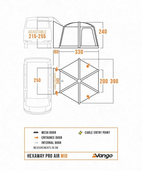 2026 Vango HexAway Pro Air Mid Shadow Grey VANGO