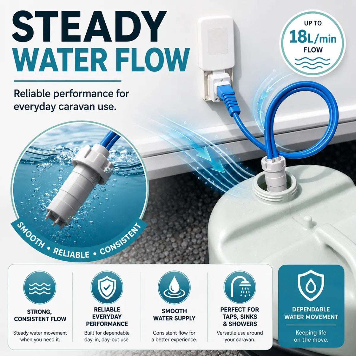 Streetwize Universal 12v Submersible Pump Assembly Kit Streetwize