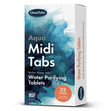 Aqua Clean Midi Tabs - 32 water purifying tablets Clean tabs