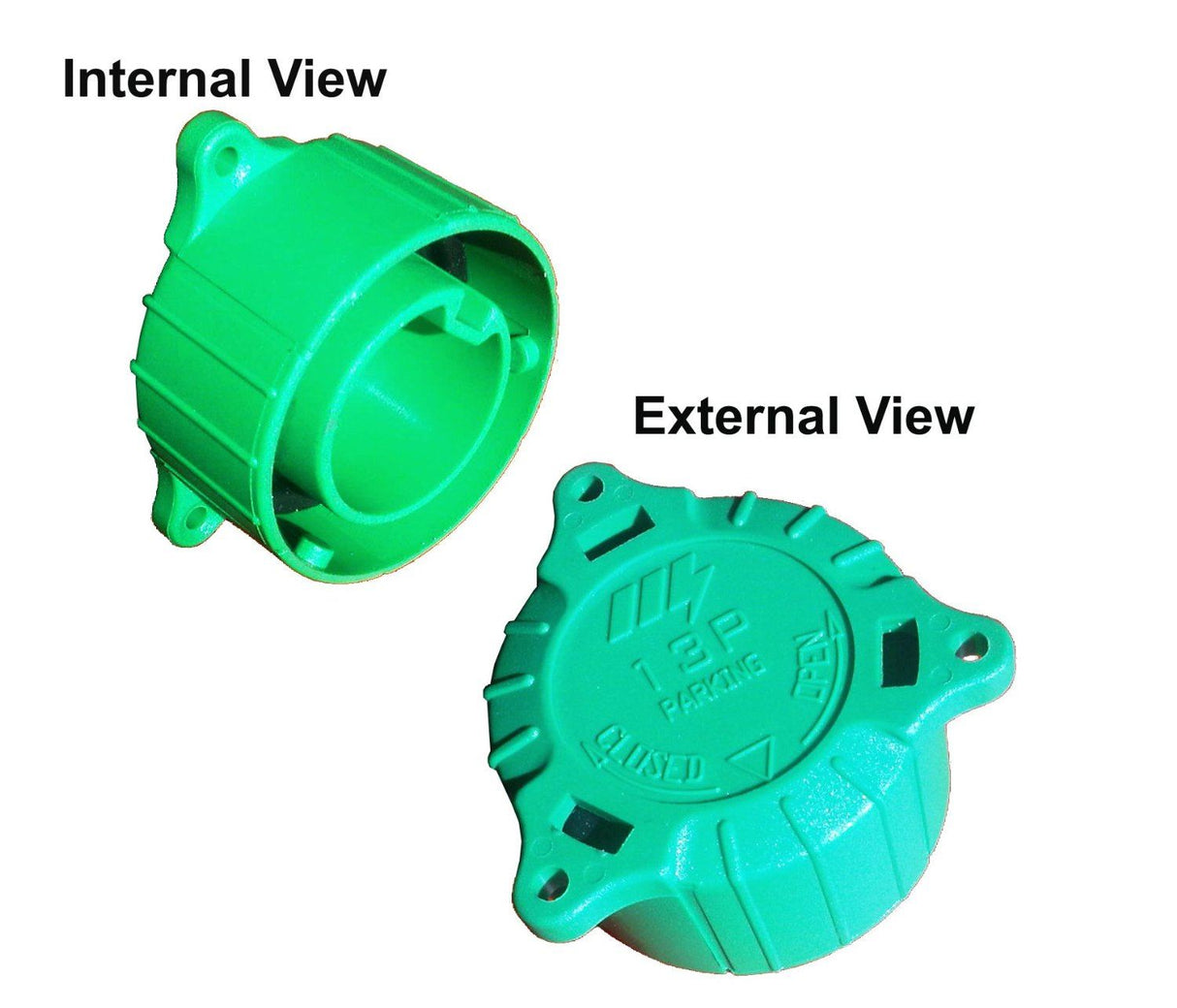 13 Pin Plug Alignment Tool & Parking Cap (Blue or Green) HIGHBRIDGE CARAVANS