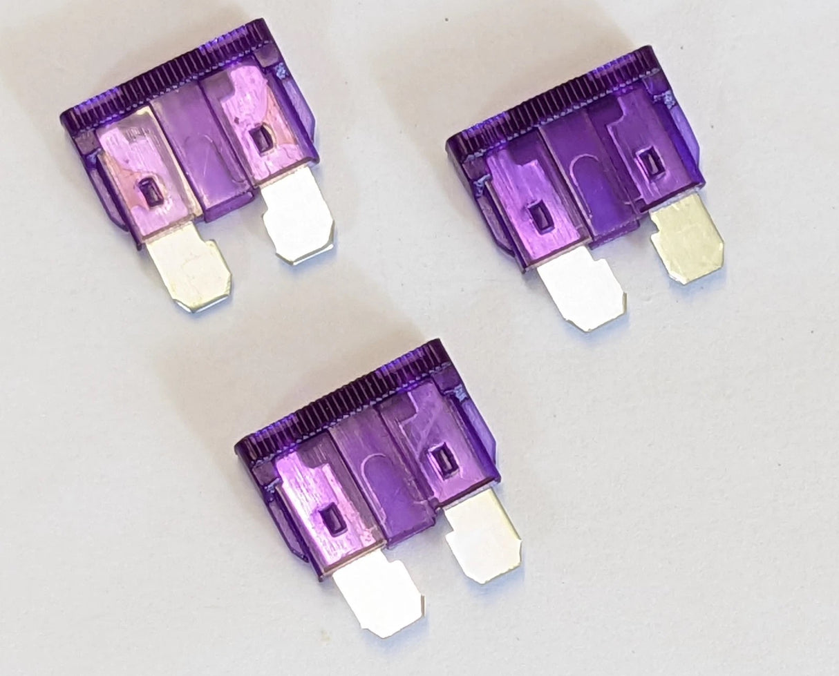 W4 Blade Fuses - 3 amp pack of 3 W4