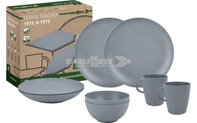 tête-à-tête PLA Tierra Magma 8 pcs - Microwave Safe BRUNNER
