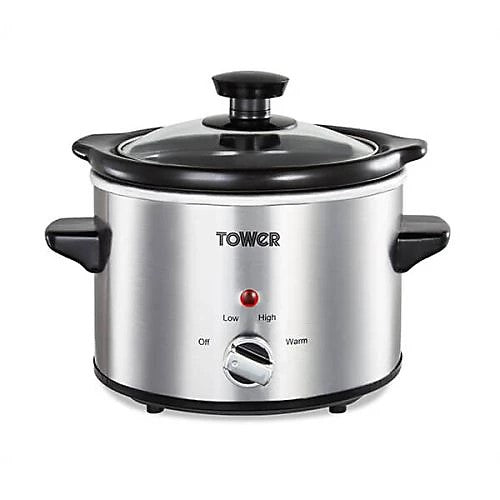 Tower Stainless Steel 120W Slow Cooker - 1.5L Highbridge Caravan Centre