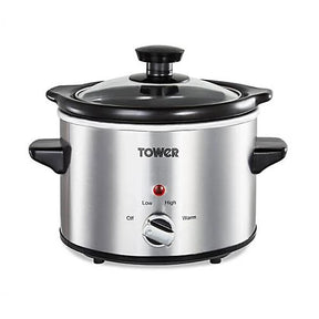 Tower Stainless Steel 120W Slow Cooker - 1.5L Highbridge Caravan Centre