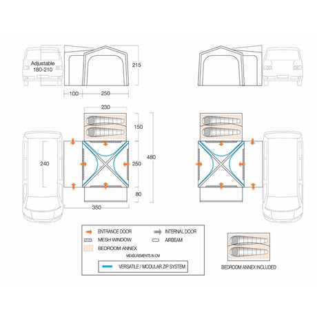 Vango Versos Air Low Driveaway Awning Vango