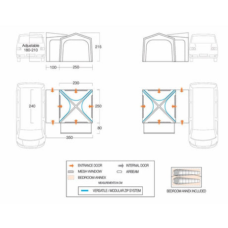 Vango Versos Air Low Driveaway Awning Vango